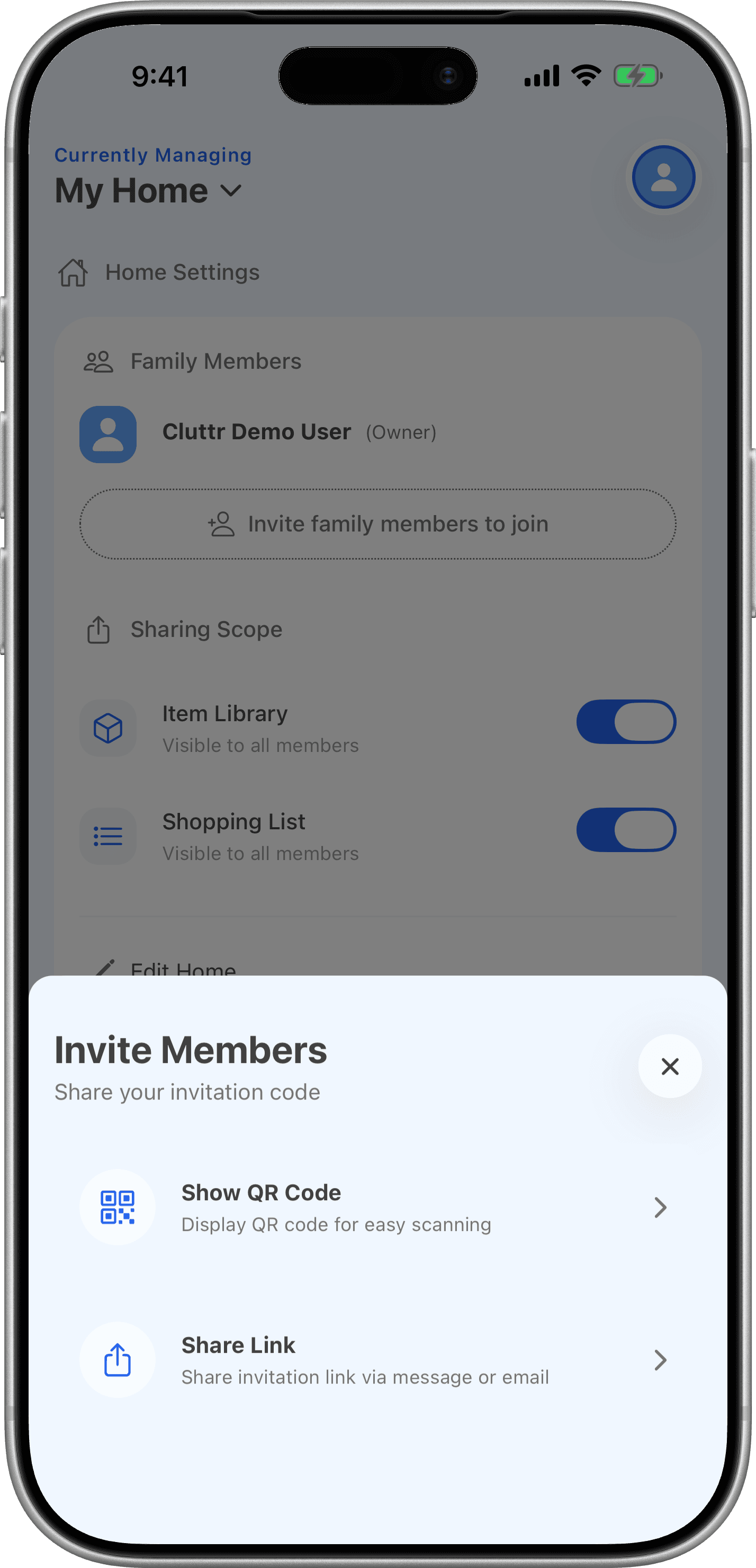 Invite with a tap